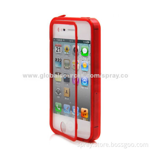 Slim Fit Premium TPU Folio Flip Cover Case for iPhone4, 4S